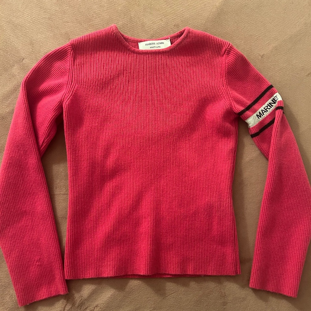 MARINE SERRE  Logo Intarsia Cut-Out Jumper